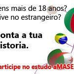 180 x 250 "Tell your story" logo banner ad in Portuguese